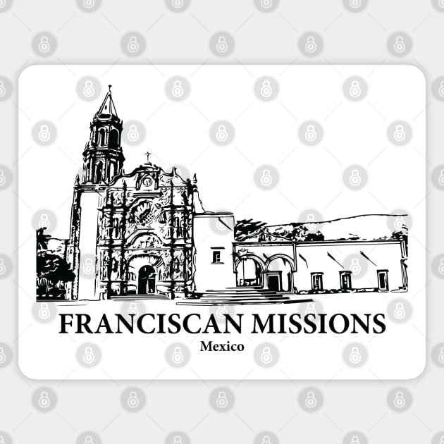 Franciscan Missions - Mexico Magnet by Lakeric